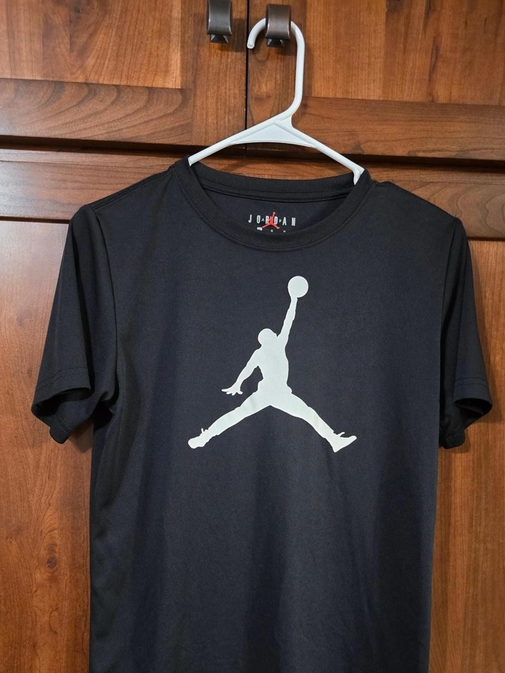 Jordan Black Tee with White Jumpman Graphic